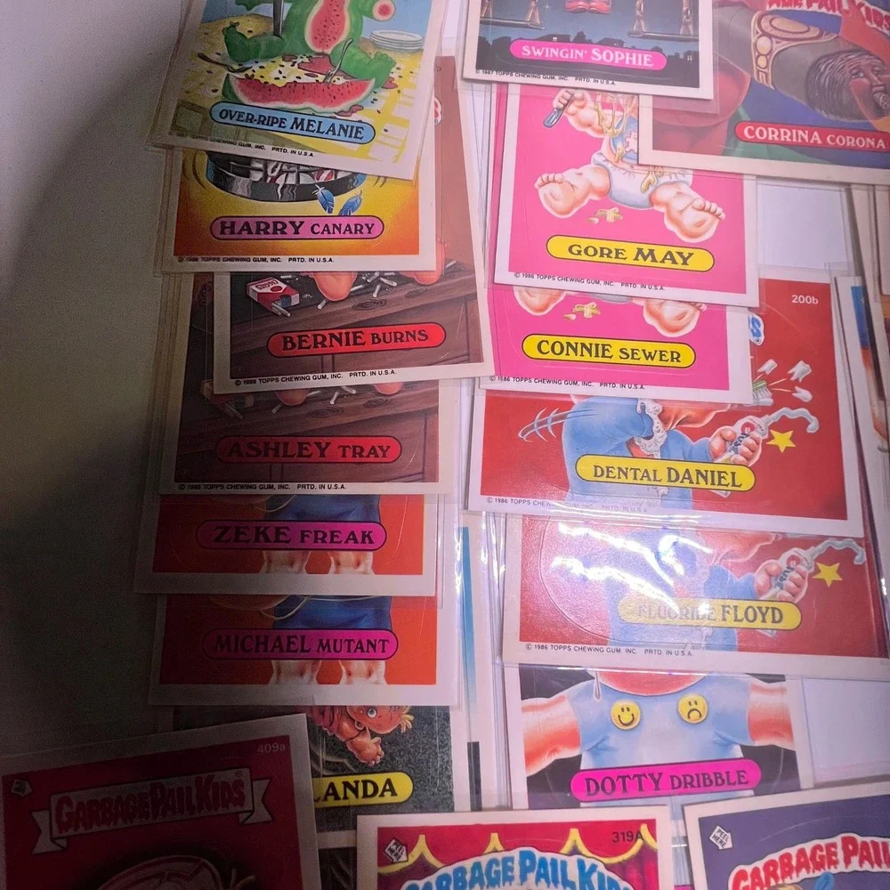 Topps Garbage Pail Kids 50 Lot Vintage 1980s Sticker Trading Cards Mixed Series - Picture 7 of 11